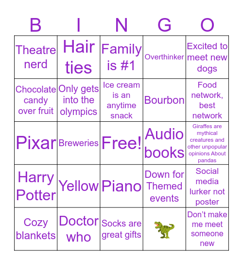 Like Becky Bingo Card