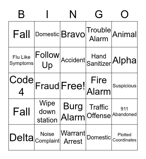 NTW 2020 Bingo Card