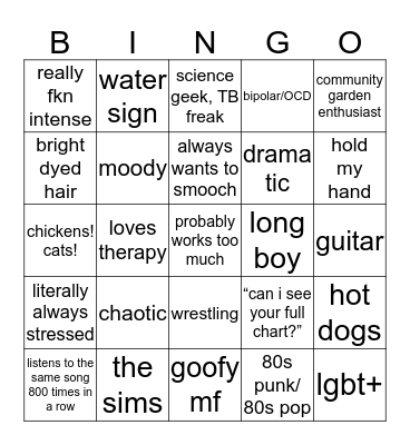 big al’s bingo board Bingo Card