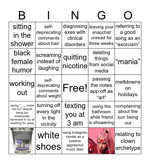 preston’s bingo Card