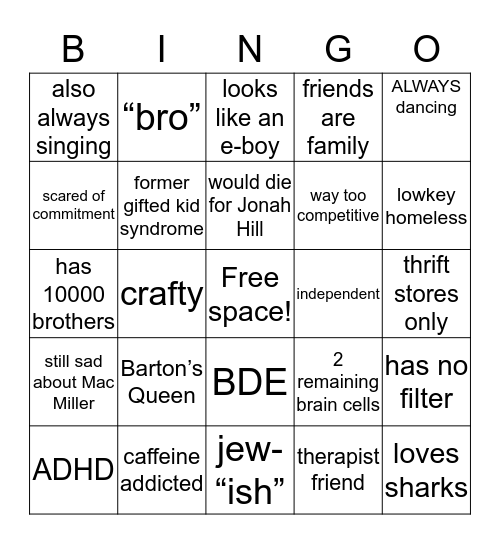 Maddie Bingo !! Bingo Card