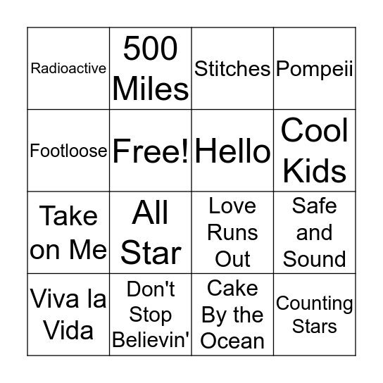 Bingo Card