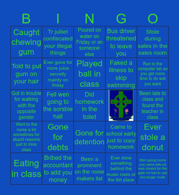 JGA BINGO Card