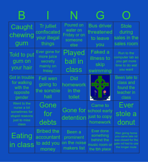 JGA BINGO Card