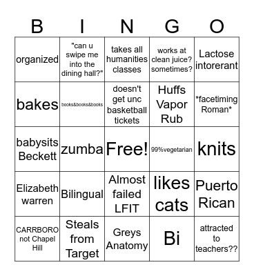 Chelsea Bingo Card