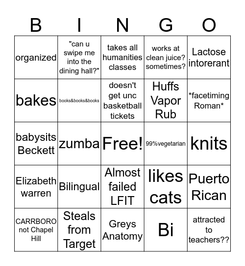 Chelsea Bingo Card