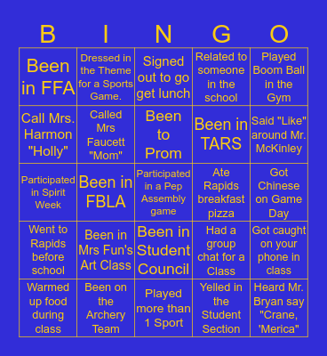 CRANE PIRATE BINGO Card