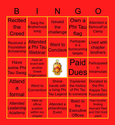 PKT Bingo Card