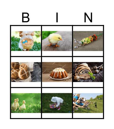 Easter Bingo Card