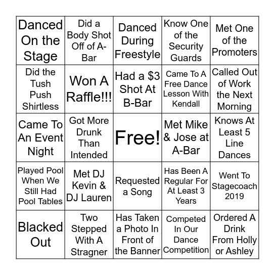 Bingo Card