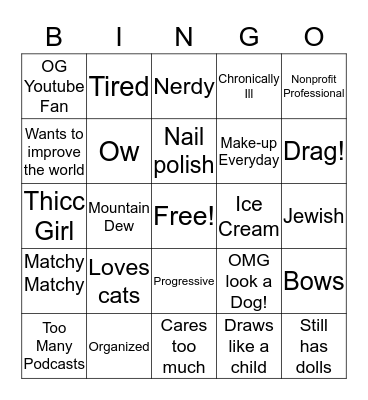 How Similar Are You to Esther? Bingo Card
