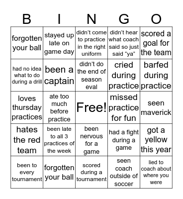 NCFC Gold South Bingo Card