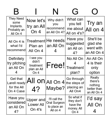 Dr. Wong BINGO Card