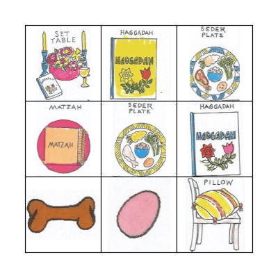 Passover Bingo Card