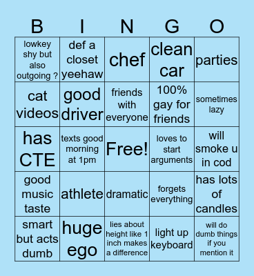 raf bingo Card