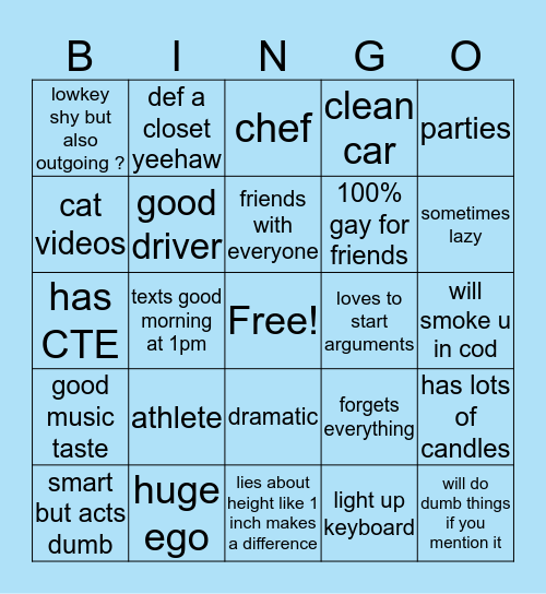 raf bingo Card