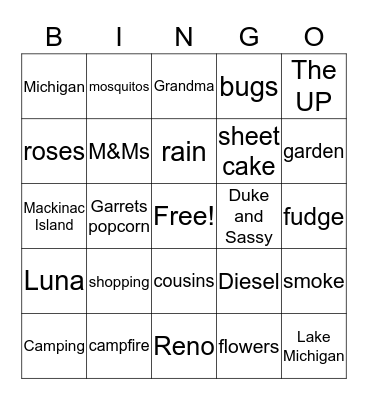 Markey Bingo Card