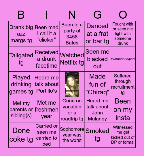 Shandogg Bingo Card