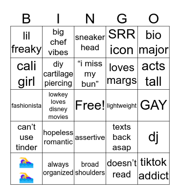 Erin Bingo Card