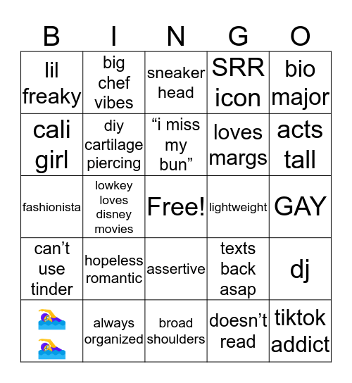 Erin Bingo Card