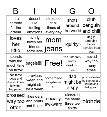 charlotte bingo Card