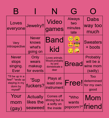 Elena Bingo! Bingo Card
