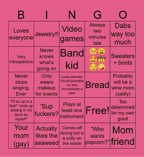 Elena Bingo! Bingo Card