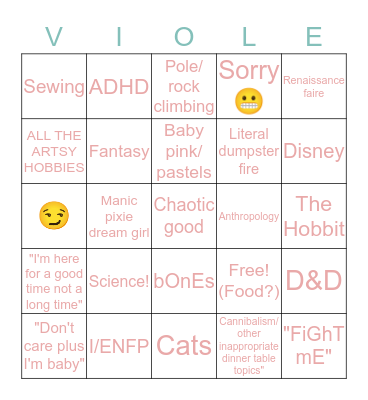 How Similar Are You To Bingo Card