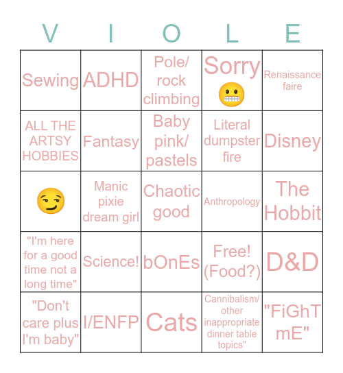 How Similar Are You To Bingo Card