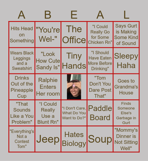 Janina Bingo Card