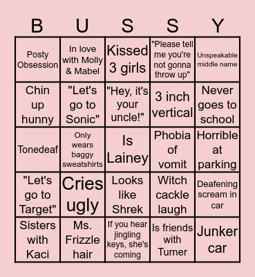 Elaine McCullough Deakins Bingo Card