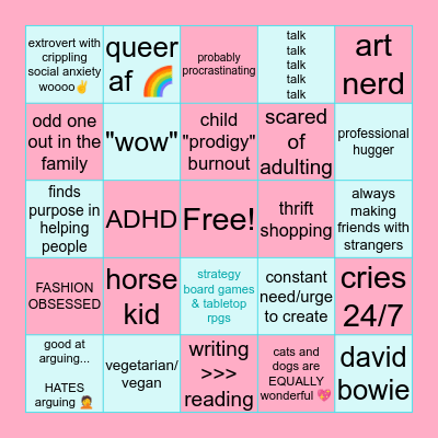HOW SIMILAR ARE U TO.. Bingo Card