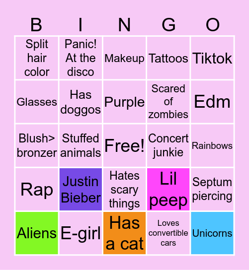 BROOKE’S BINGO Card