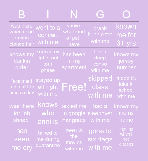 ¡kaltra’s bingo! Bingo Card