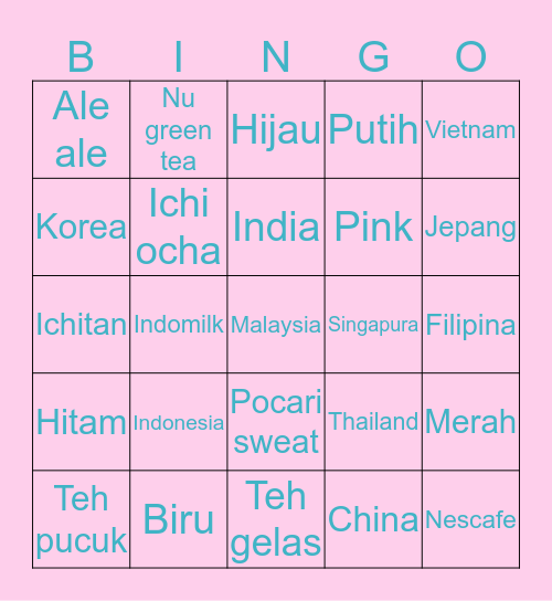 Kanjeng Ratu Baek Yerin Bingo Card