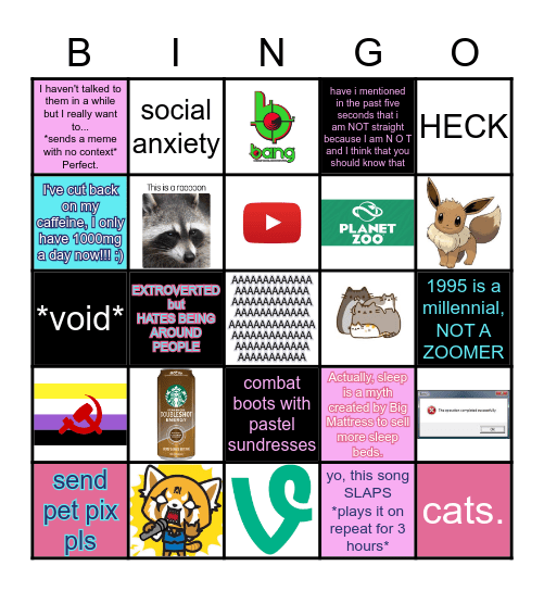 How Concerningly Similar to the Lumie Are You Bingo Card