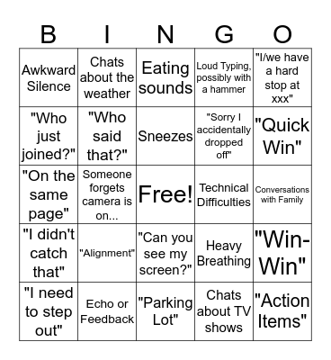 Remote PI BINGO Card