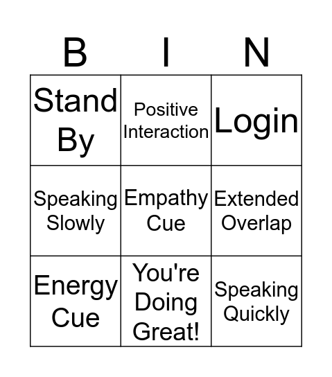 Cogito Bingo Card