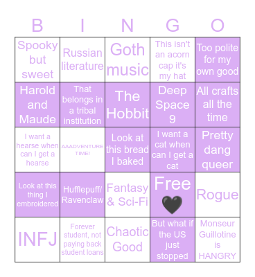 How Similar Are You to Christina Bingo Card