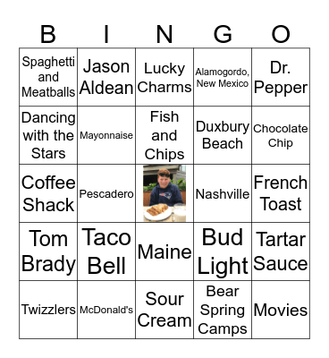 Jason Bingo Card