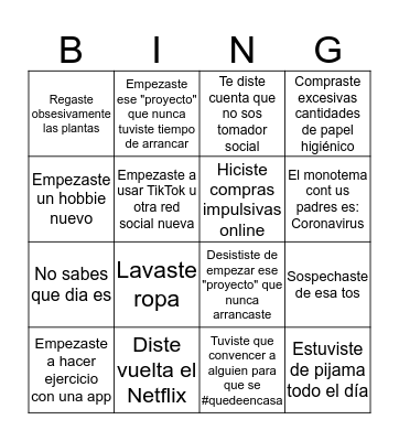 Emeritus WFH Bingo Card