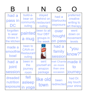 Center for Discovery-VA Bingo Card