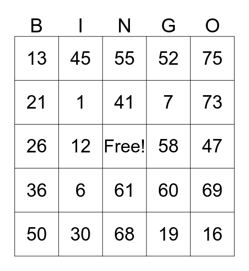 GSU Homey Bingo Card