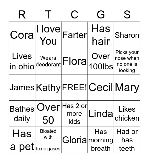 FAMILY REUNION Bingo Card