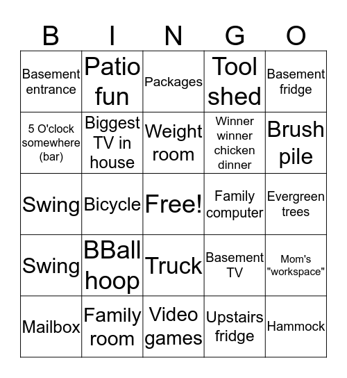 Walking Bingo- Lifespan Bingo Card