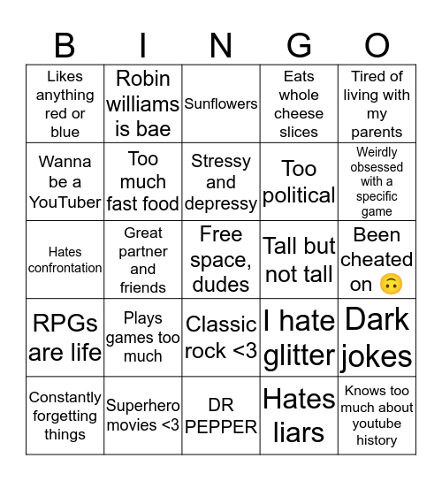 How Similar Are You to Stephen Bingo Card