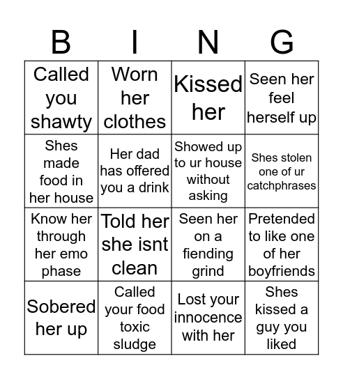 Eva Bingo Card