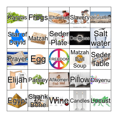 Passover Bingo Card