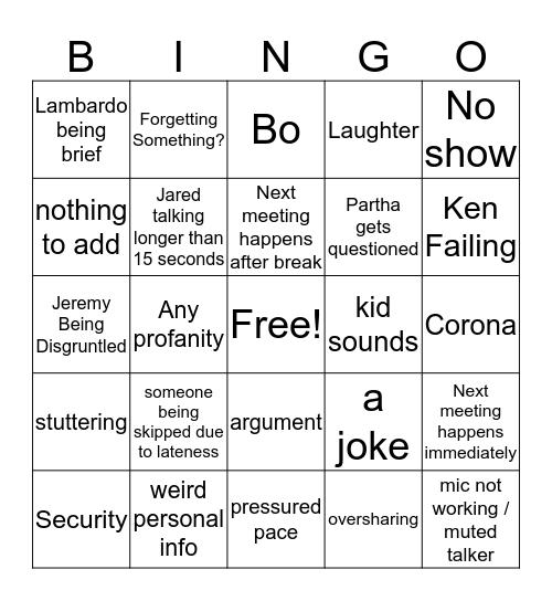 FunWithBotoDolphins Bingo Card