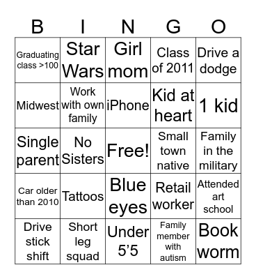 Chelsea Bingo Card